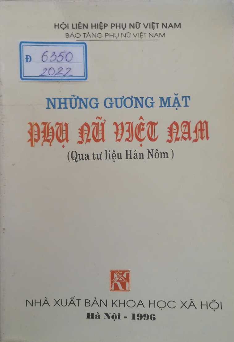 Những gương mặt phụ nữ Việt Nam (qua tư liệu Hán Nôm)